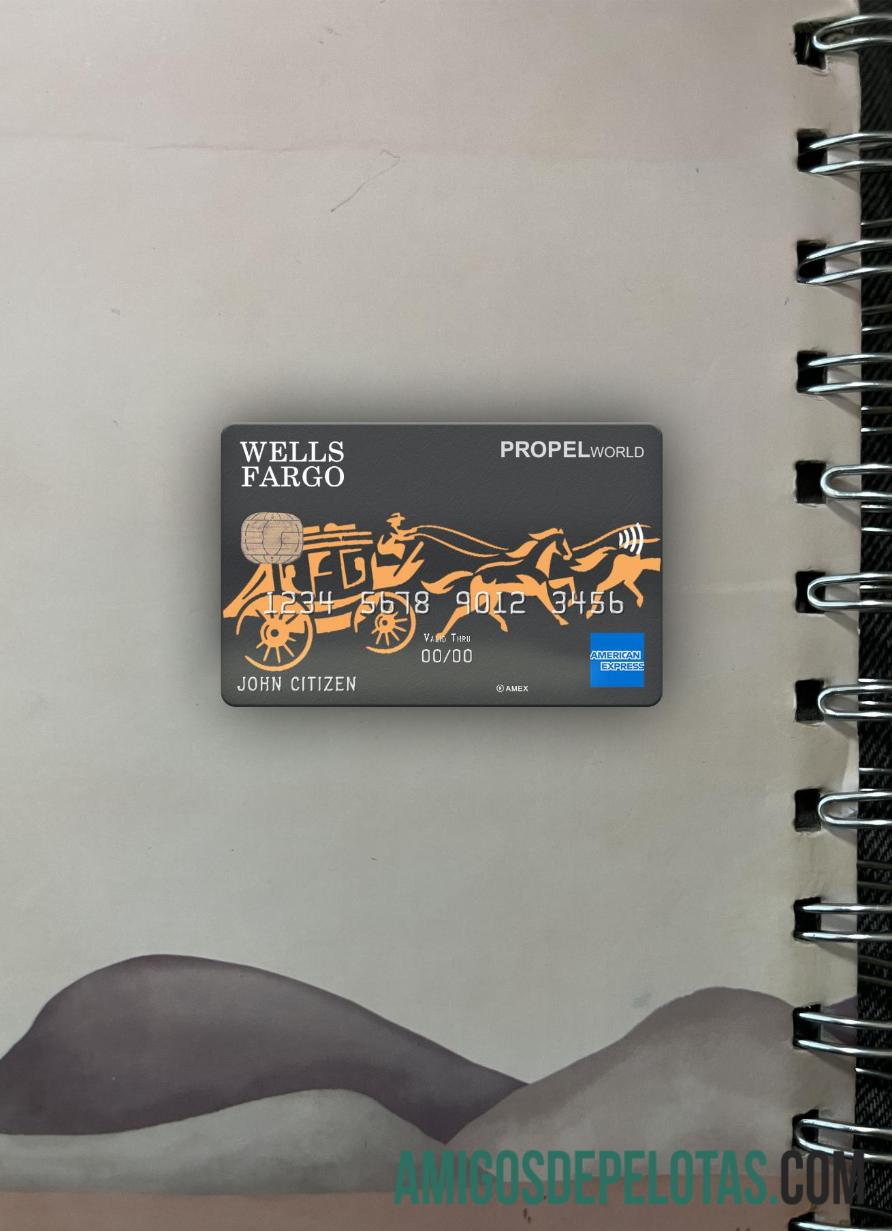 Frente fotográfica do cartão AMEX do Wells Fargo Bank dos EUA baixar para verificação